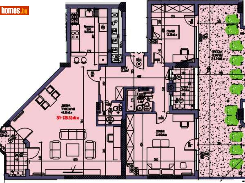 Тристаен, 176m² - Жк. Христо Смирненски, Пловдив - Апартамент за продажба - ИМОТЕКА АД - 114576944