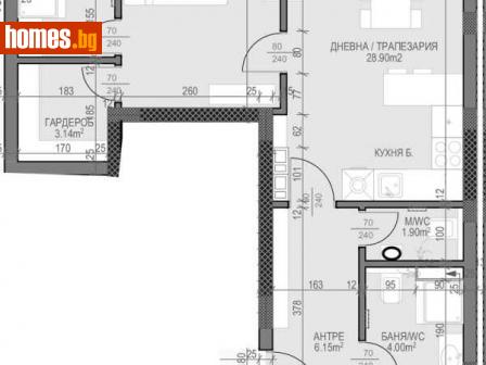 Тристаен, 112m² - Апартамент за продажба - 114576973
