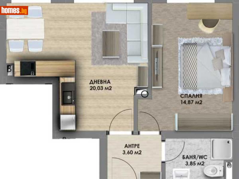 Двустаен, 63m² - Пловдив, Пловдив - Апартамент за продажба - ИМОТЕКА АД - 114576991