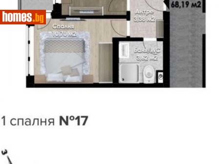 Двустаен, 68m² - Апартамент за продажба - 114591978