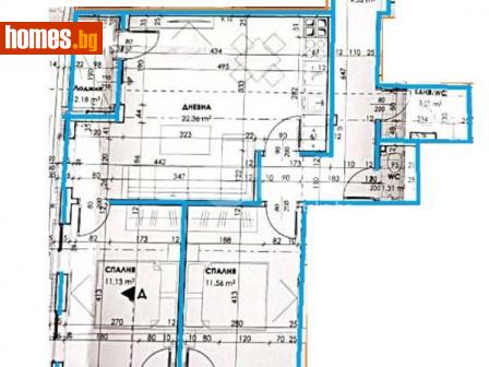 Тристаен, 101m² - Апартамент за продажба - 114592054