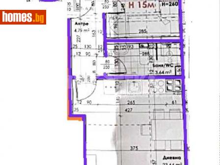 Тристаен, 99m² - Апартамент за продажба - 114592060