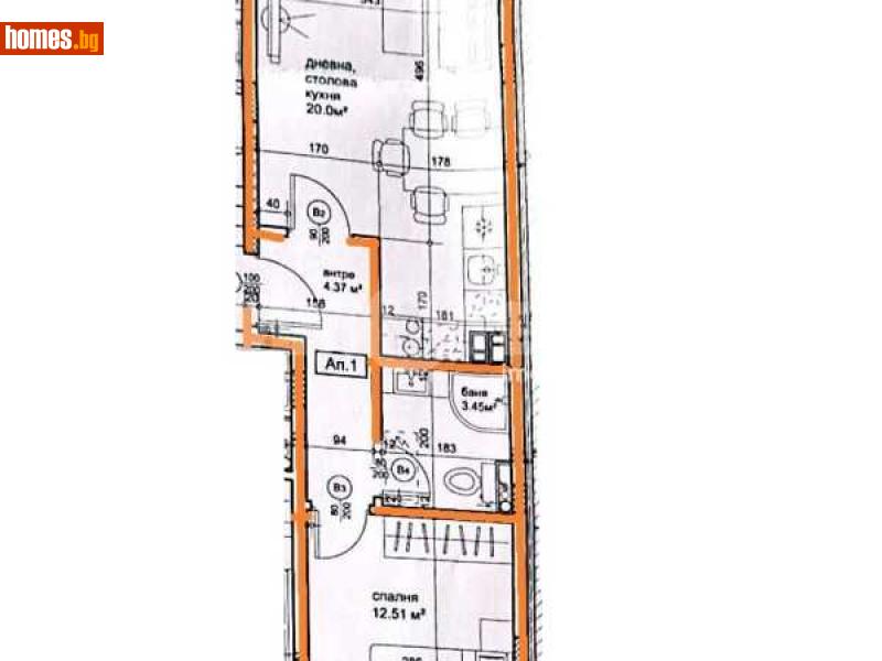 Двустаен, 60m² -  Център, Пловдив - Апартамент за продажба - ИМОТЕКА АД - 114592145