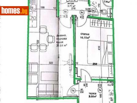 Двустаен, 54m² - Апартамент за продажба - 114592146