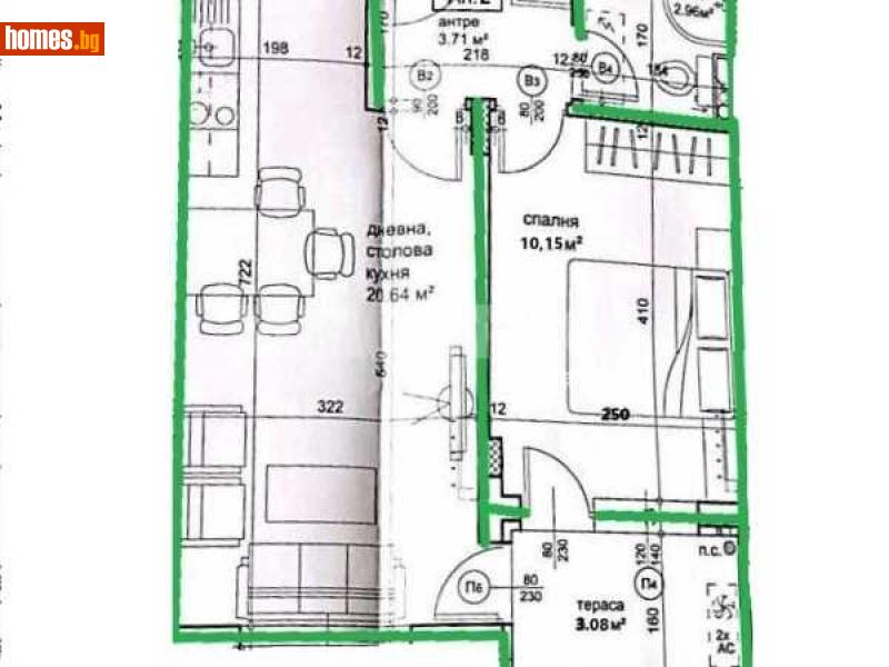 Двустаен, 54m² -  Център, Пловдив - Апартамент за продажба - ИМОТЕКА АД - 114592146