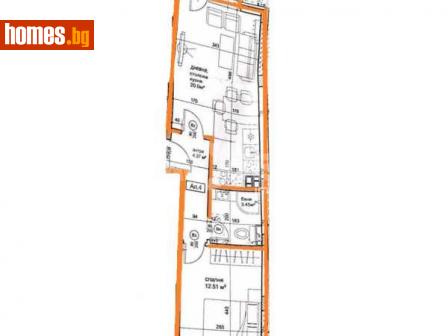 Двустаен, 62m² - Апартамент за продажба - 114592147