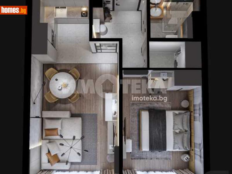 Двустаен, 67m² -  Център, Пловдив - Апартамент за продажба - ИМОТЕКА АД - 114592205