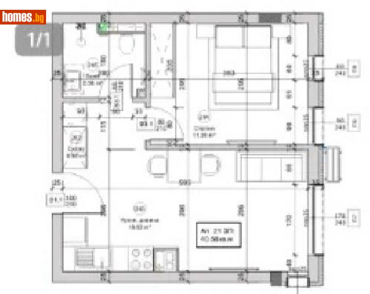 Двустаен, 47m² - Жк. Овча Купел, София - Апартамент за продажба - Уни Комерс ООД - 114592686