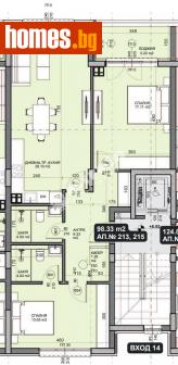 Тристаен, 111m² - Апартамент за продажба - 114607142