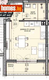 Едностаен, 47m² - Апартамент за продажба - 114607152