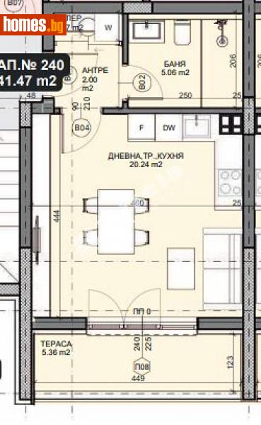 Едностаен, 47m² - Кв. Галата, Варна - Апартамент за продажба - МИРЕЛА - 114607152