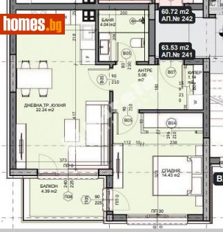 Двустаен, 72m² - Апартамент за продажба - 114607165