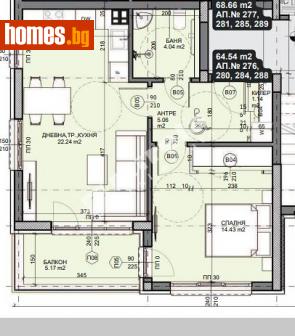 Двустаен, 73m² - Апартамент за продажба - 114607174