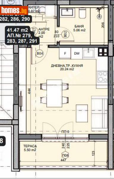 Едностаен, 47m² - Кв. Галата, Варна - Апартамент за продажба - МИРЕЛА - 114607185