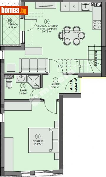 Тристаен, 143m² - Жк. Зона Б19, София - Апартамент за продажба - МИРЕЛА - 114607217