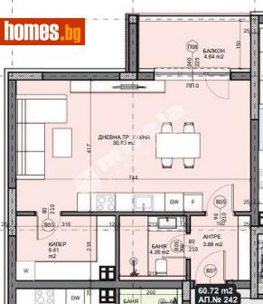 Едностаен, 69m² - Апартамент за продажба - 114607231