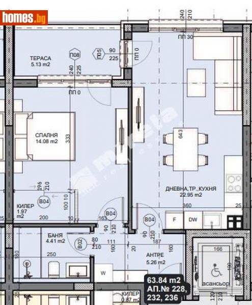 Двустаен, 72m² - Кв. Галата, Варна - Апартамент за продажба - МИРЕЛА - 114607234