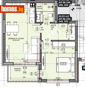 Двустаен, 72m² - Апартамент за продажба - 114607237