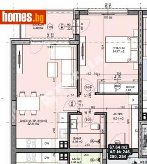 Двустаен, 77m² - Апартамент за продажба - 114607242
