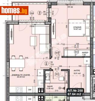Двустаен, 77m² - Апартамент за продажба - 114607248