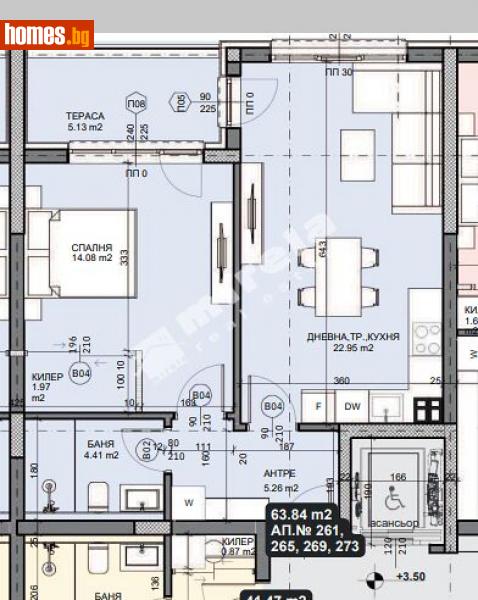 Двустаен, 72m² - Кв. Галата, Варна - Апартамент за продажба - МИРЕЛА - 114607254