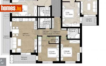 Тристаен, 123m² - Апартамент за продажба - 114608828