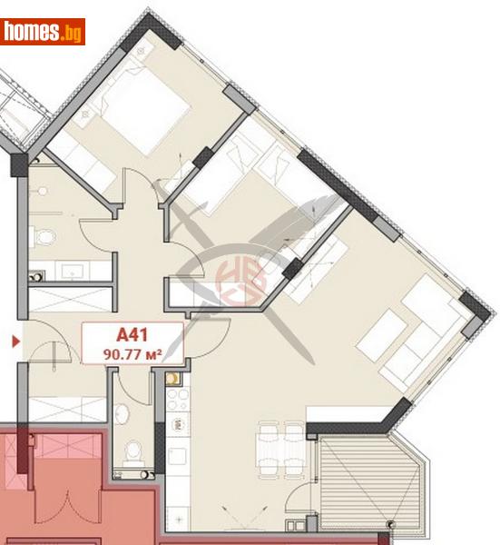 Тристаен, 108m² - Жк. Младост 4, София - Апартамент за продажба - ЕКС НВД - 114609164