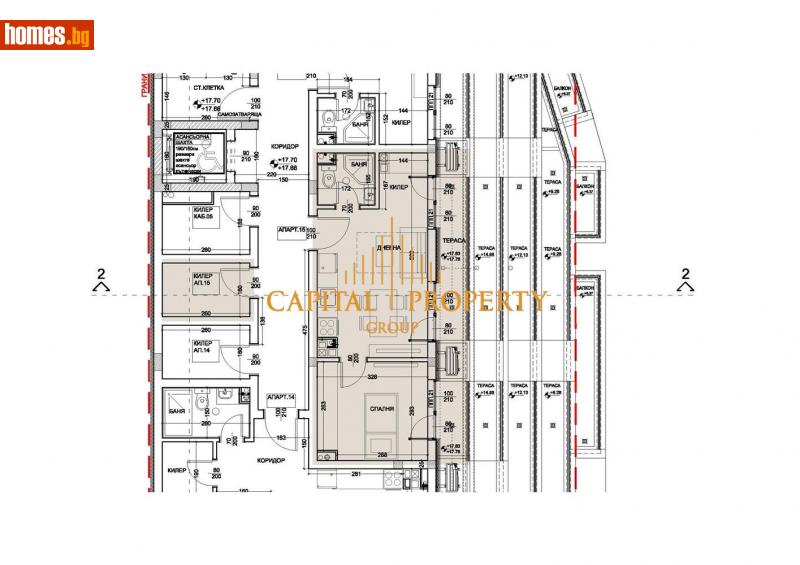 Двустаен, 60m² - Жк. Левски, Варна - Апартамент за продажба - Капитал Пропърти Груп - 114616560