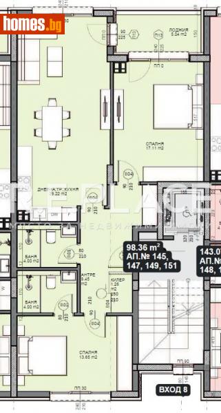 Тристаен, 108m² - Кв. Галата, Варна - Апартамент за продажба - R.E.PLACE - 114619230