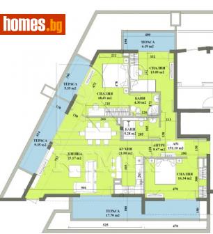 Четиристаен, 172m² - Апартамент за продажба - 114619364