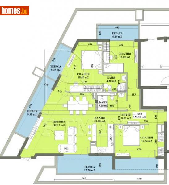 Четиристаен, 172m² - Кв. Манастирски Ливади, София - Апартамент за продажба - Римекс Имоти - 114619364