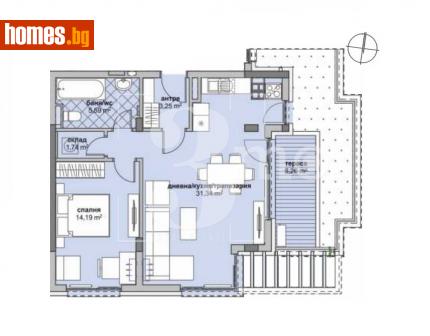 Двустаен, 88m² - Апартамент за продажба - 114621479