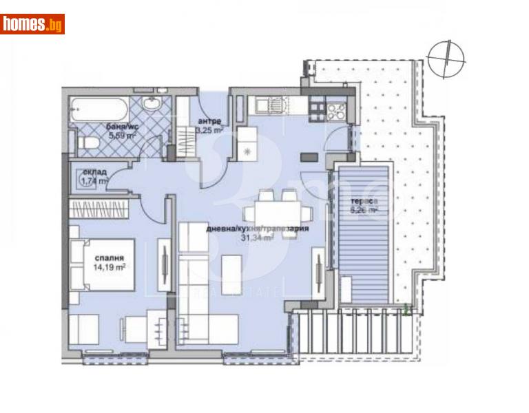 Двустаен, 88m² - Жк. Люлин 6, София - Апартамент за продажба - 3mo офис Амалтея - 114621479
