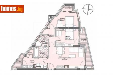 Тристаен, 124m² - Апартамент за продажба - 114621487