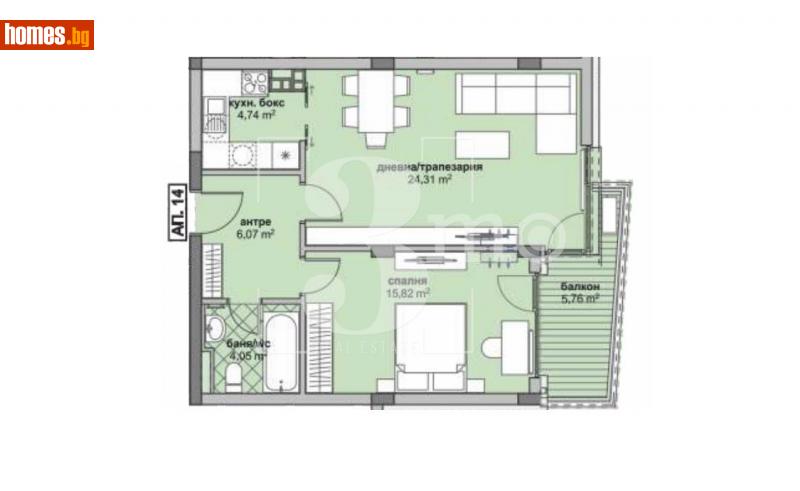 Двустаен, 82m² - Жк. Люлин 6, София - Апартамент за продажба - 3mo офис Амалтея - 114621491