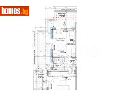 Двустаен, 8015m² - Апартамент за продажба - 114621564