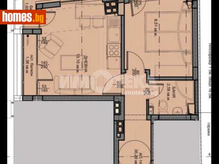 Двустаен, 46m² - Апартамент за продажба - 114622530
