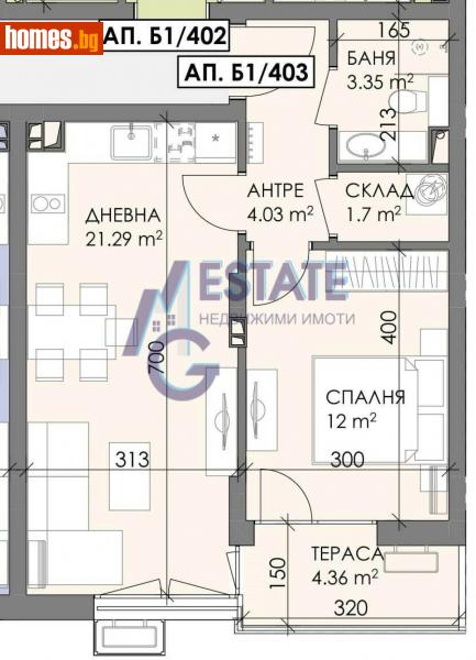 Двустаен, 64m² - Жк. Меден Рудник, Бургас - Апартамент за продажба - ЕМ ДЖИ ЕСТЕЙТ - 114627965