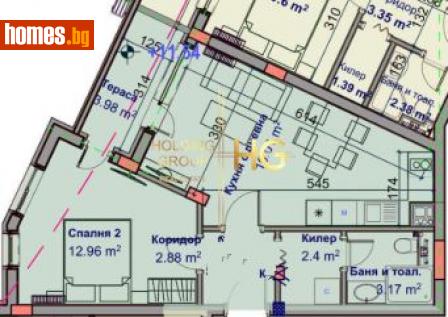Двустаен, 63m² - Апартамент за продажба - 114634616