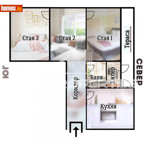 Тристаен, 94m² - Жк. Банишора, София - Апартамент за продажба - BasProperties - 114634734
