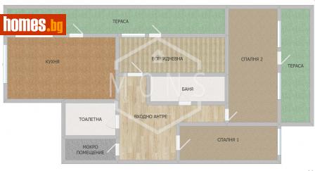 Тристаен, 105m² - Апартамент за продажба - 114635723