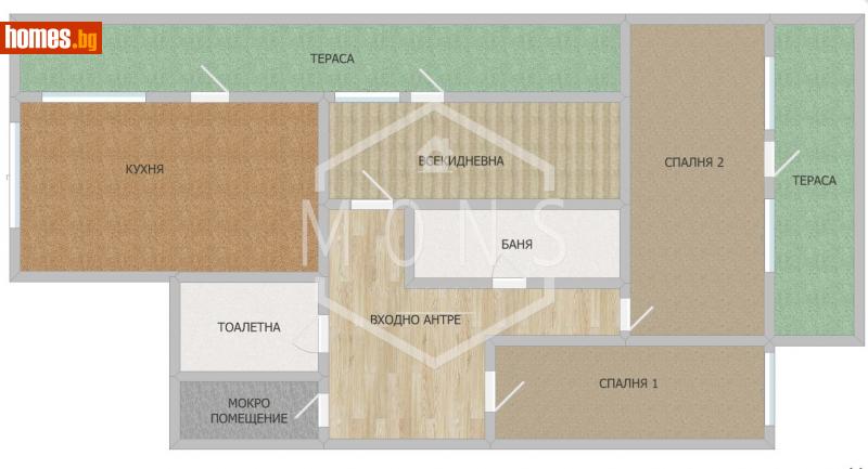 Тристаен, 105m² - Гр.Горна Оряховица, Велико Търново - Апартамент за продажба - МОНС ПРОПЪРТИС - 114635723