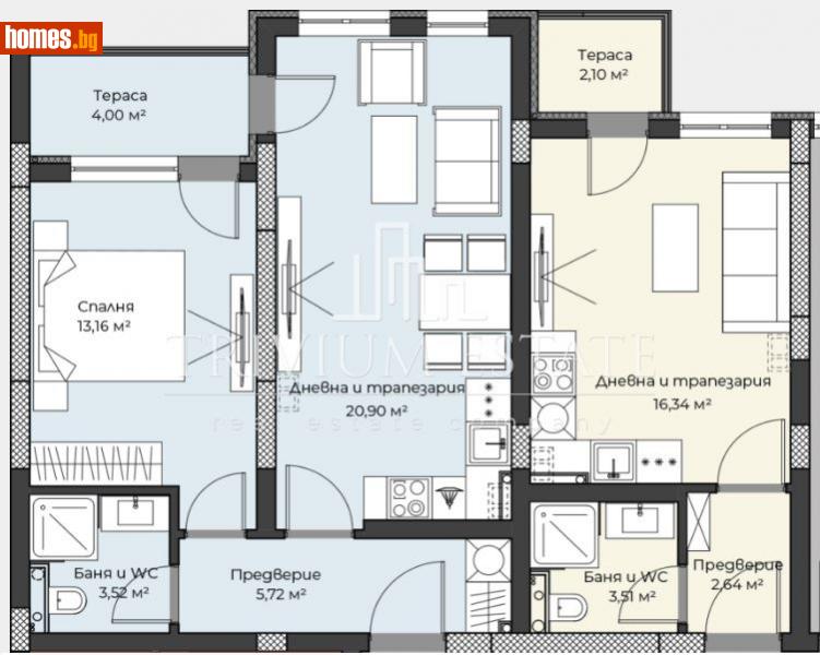 Тристаен, 103m² - Жк. Христо Смирненски, Пловдив - Апартамент за продажба - Тrivium Estate - 114635962