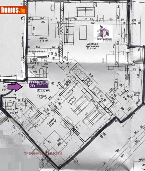 Четиристаен, 140m² - Жк. Тракия, Пловдив - Апартамент за продажба - Превилекс имоти ЕООД - 114637245