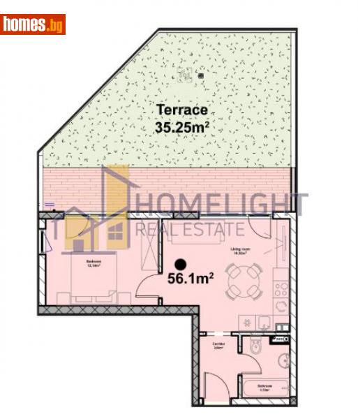 Двустаен, 66m² - Жк. Полигона, София - Апартамент за продажба - ХОУМ ЛАЙТ  - 114645984
