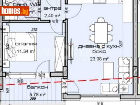 Двустаен, 65m² - Апартамент за продажба - 114659583
