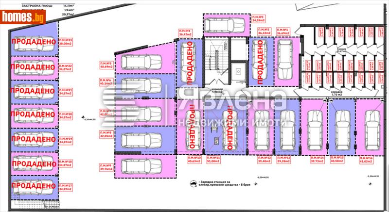 Гараж, 19m² - Жк. Меден Рудник, Бургас - Апартамент за продажба - ЯВЛЕНА - 114659729