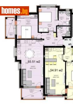 Тристаен, 103m² - Апартамент за продажба - 114660167