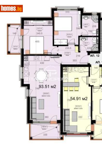 Тристаен, 103m² - М-т Траката, Варна - Апартамент за продажба - Titan Properties Varna - 114660167