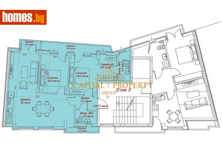 Тристаен, 11571m² - Апартамент за продажба - 114669231